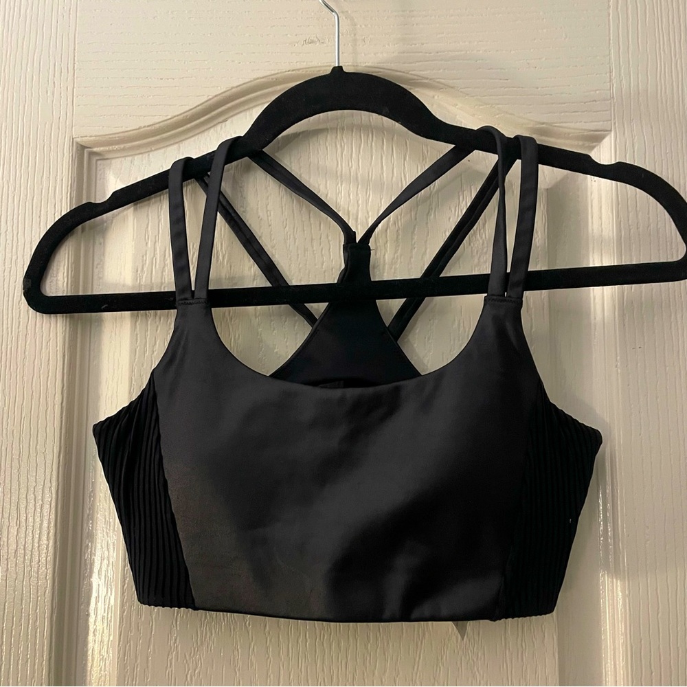 NWOT FABLETICS sz XS Padded Racerback Double Strap Sports Bra